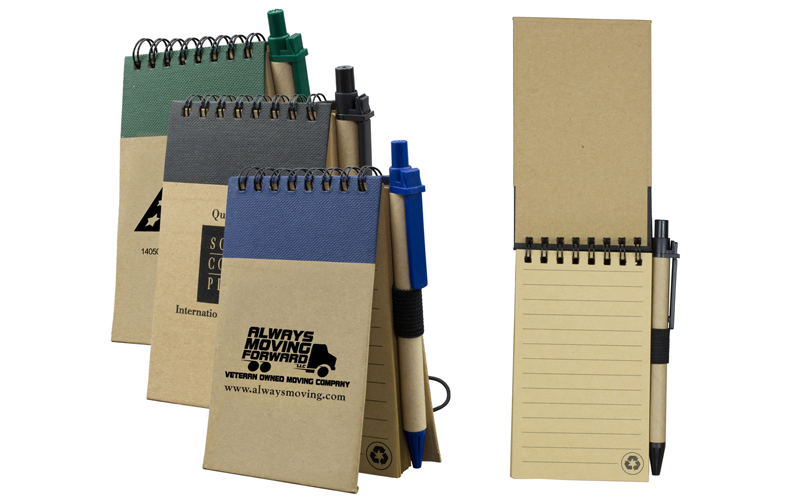 Eco Inspired Jotter Notepad Notebook with Matching Color Eco Inspired Paper Pen Eco Inspired Jotter Notepad Notebook with Matching Color Eco Inspired Paper Pen
